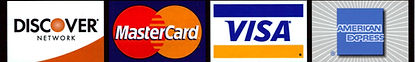 we accept all major credit cards.